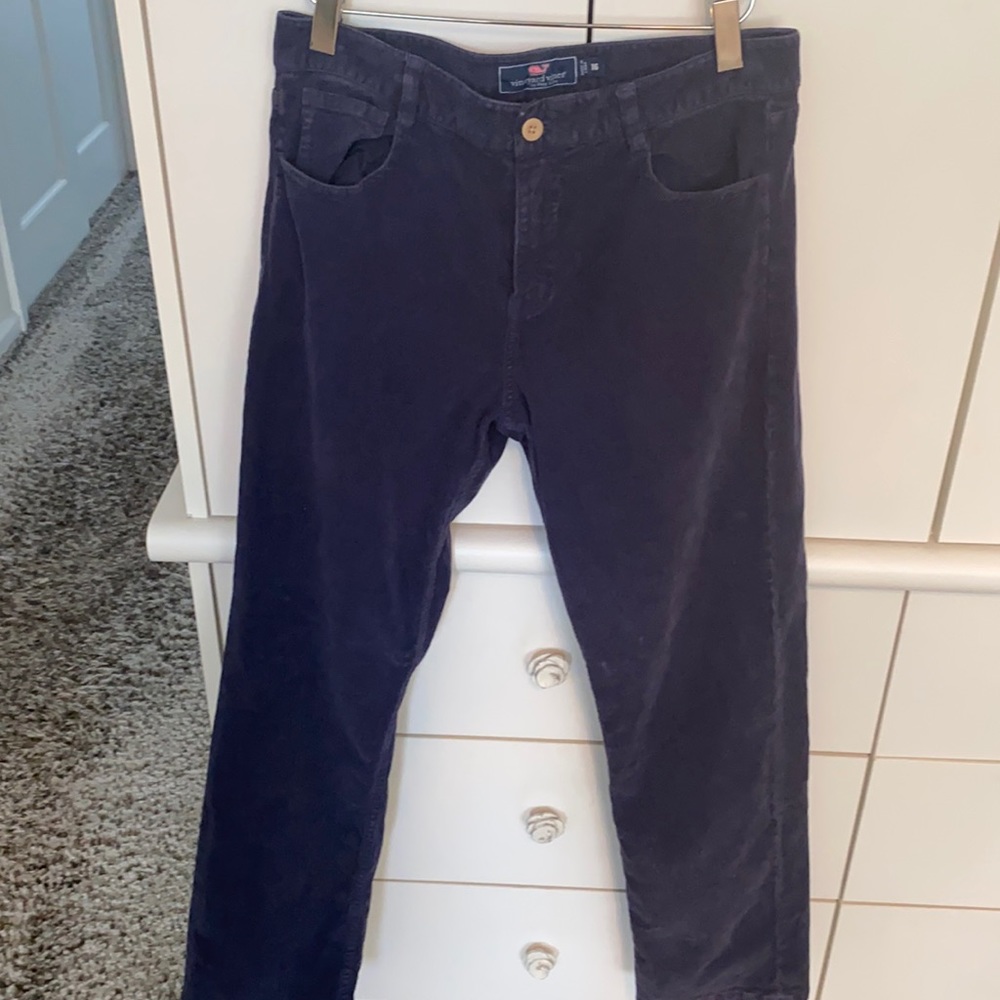 Vineyard Vines Boys Size 16 Navy Corduroy Pants